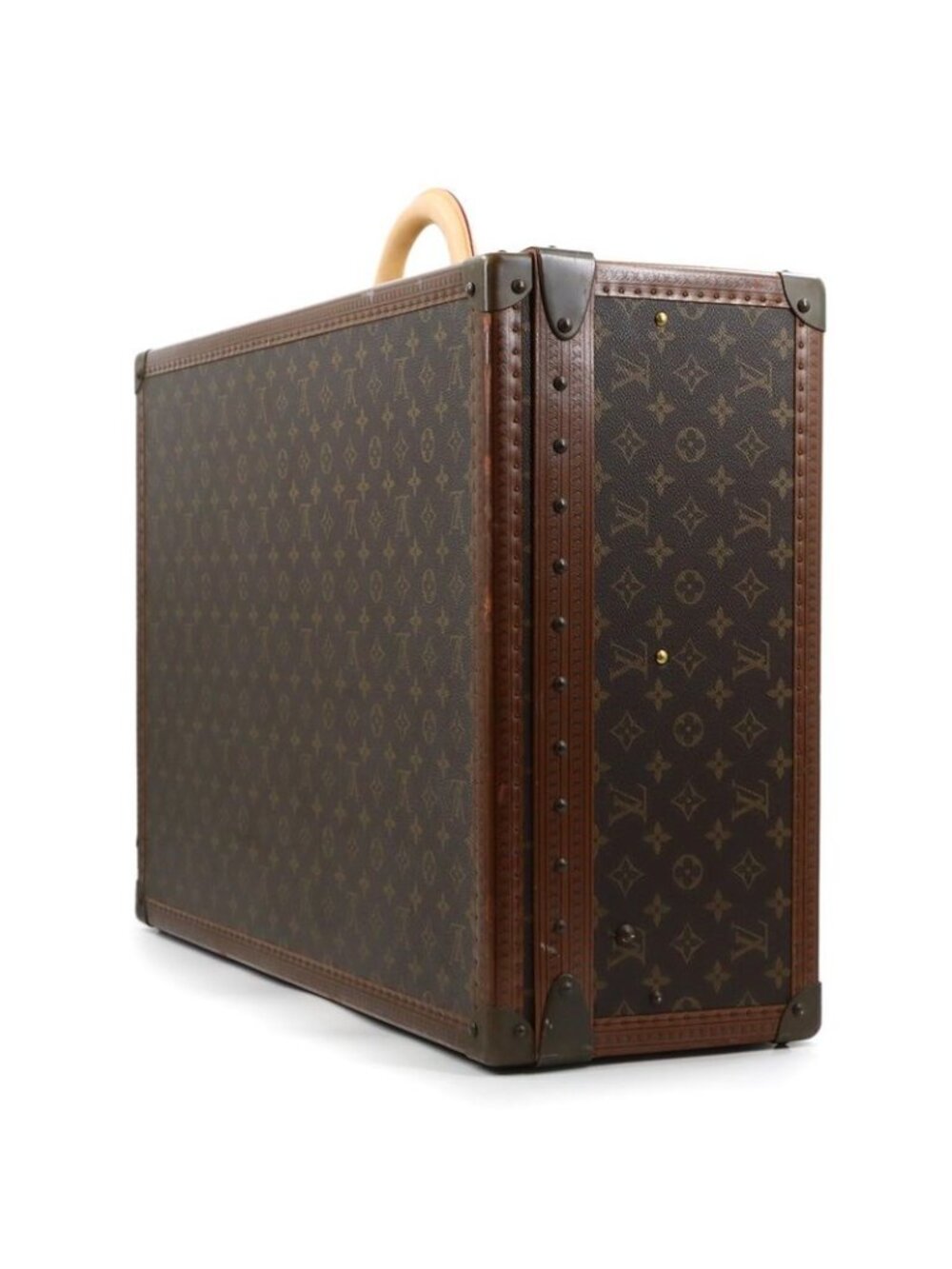 Louis Vuitton Monogram Alzer 65 Trunk Case Bag Brown - Picture 3 of 10